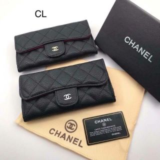 กระเป๋าสตางค์ chanel 3พับ ปั้มทุกจุด  เกรดมิลเลอร์