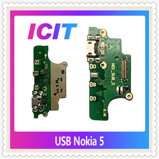 USB Nokia 5 /nokia5 อะไหล่สายแพรตูดชาร์จ แพรก้นชาร์จ Charging Connector Port Flex Cable（ได้1ชิ้นค่ะ) ICIT-Display