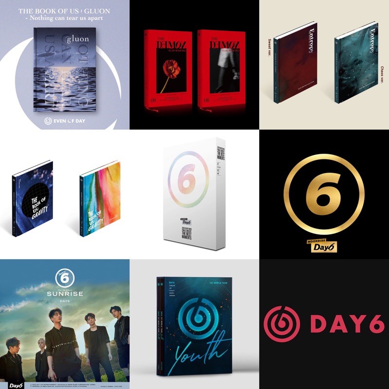【PRE-ORDER】อัลบั้ม Day6 Gluon / The book of us : Gravity / The Demon / SUNRISE / DAYDREAM / remember us : youth
