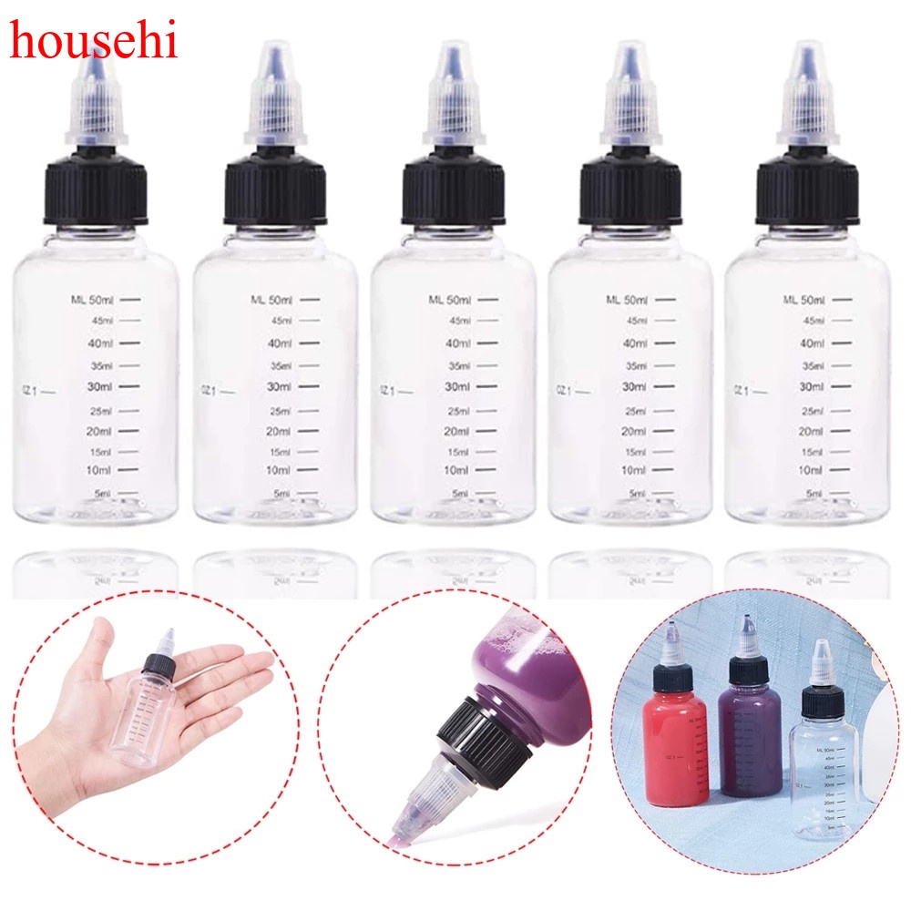 Househi ขวดพลาสติก Pet E ความจุ 30 มล. 60 มล. 100/120/250 มล. สําหรับใส่หมึกสัก