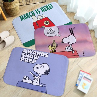พรมปูพื้นลาย Snoopy กันลื่น สำหรับในห้องน้ำ ห้องครัว