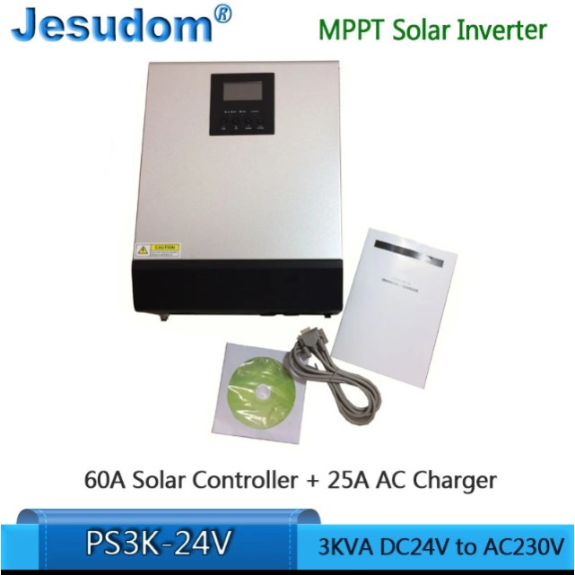 3KVA Hybrid Inverter 24VDC 220VAC 60A MPPT