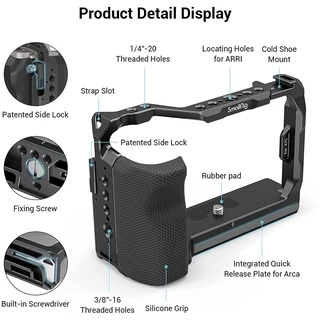 SmallRig โครงใส่กล้อง พร้อมที่จับด้านข้าง สำหรับ Sony A7C 3212B