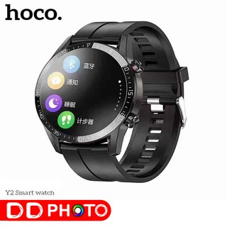 นาฬิกาสมาร์ทวอทซ์ HOCO Y2 Smart watch ดีไซน์สวย ทรงกลม ฟังก์ชั่นเยอะ นับอัตราหัวใจ ใส่ออกกำลังกาย