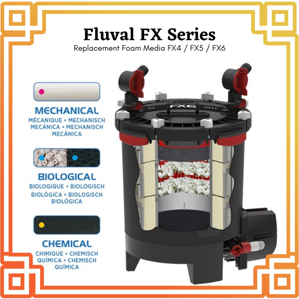 Fluval FX4 FX5 FX6 Filter Foam Replacement Filter Foam Pad Filter Media