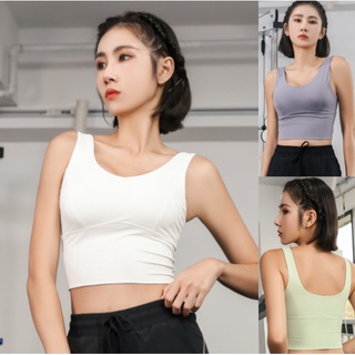 ✨รุ่นใหม่✨Sport Bra YOGA-631💚เกรดพรีเมียม💚 เสื้อกล้ามกีฬา สปอร์ตบรา ออกกำลังกาย เสื้อบราโยคะ ใส่กระชับ มีฟองน้ำ งานสวยผ้าดีมาก