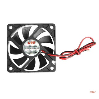 inter DC 12V 2-Pin 60x60x10mm PC Computer CPU System Sleeve-Bearing Cooling Fan 6010