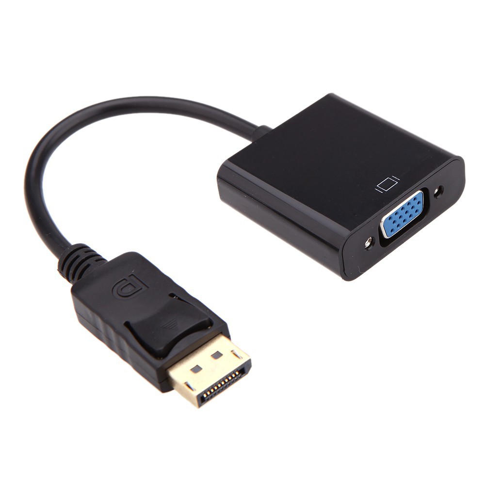 Adapter แปลงหัว Displayport ผู้ to VGA เมีย  อะแดปเตอร์แปลงสายเคเบิ้ล 1080p สายยาว 20 ซม