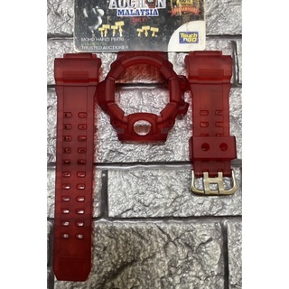 Bnb CUSTOM GW9400 RANGEMAN JELLY MATTE MERAH + BUCKLE สําหรับ GSHOCK