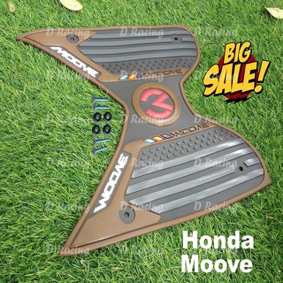 มอไซค์ มูฟ แผ่นยางรองพื้นวางเท้า moove แผ่นพักเท้า ขอบน้ำตาล honda moove
