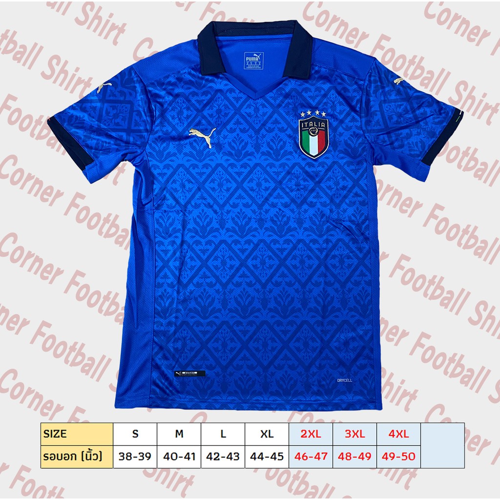 เสื้อฟุตบอลทีมชาติอิตาลี เหย้า ยูโร 2020 เกรด AAA