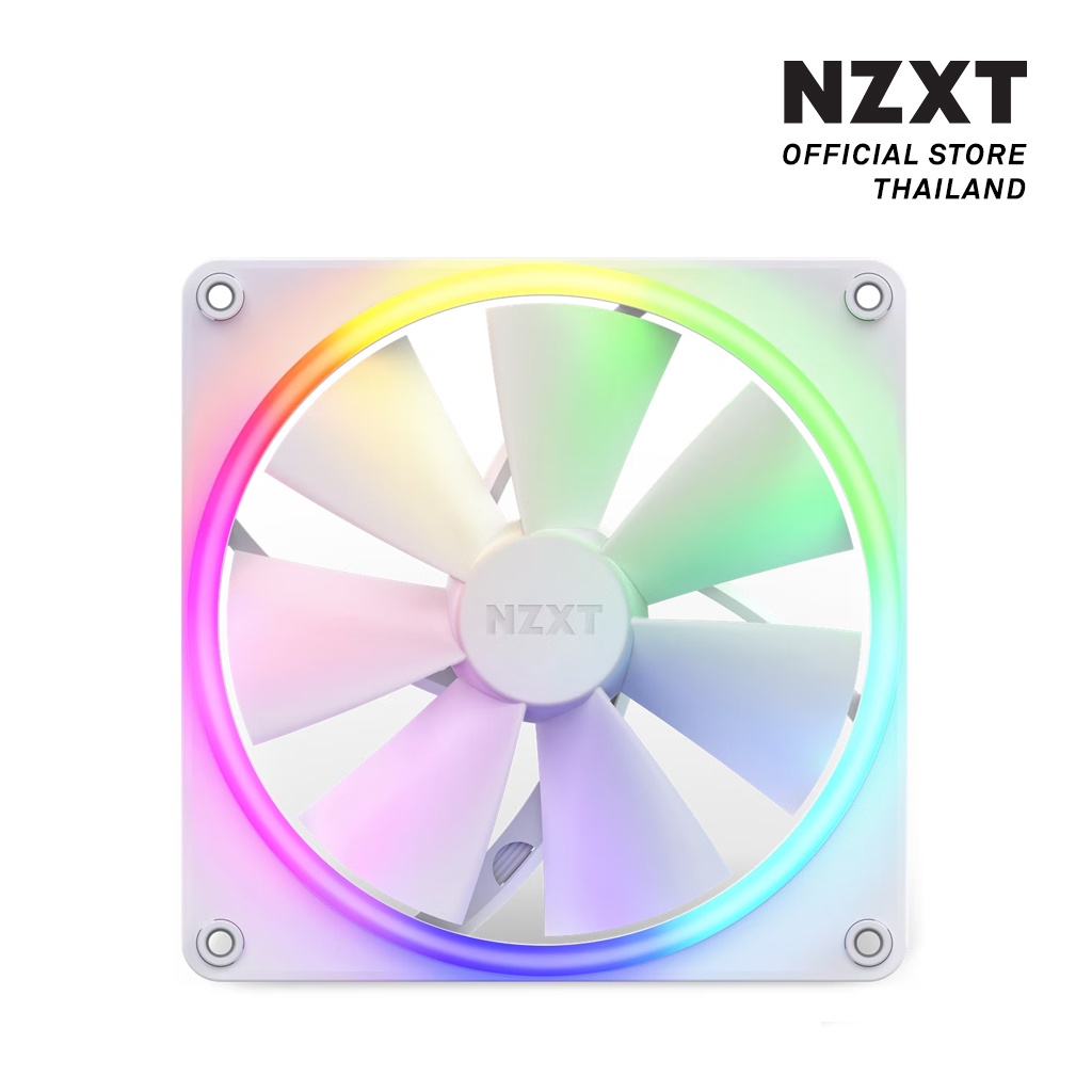 NZXT F140 RGB WHITE SINGLE PACK : RF-R14SF-W1 (พัดลมระบายความร้อน)