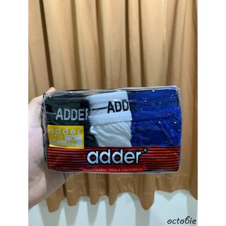 กางเกงในชาย แพ็ค 3 ตัว  Adder ขอบยาง ของแท้ 💯 ของใหม่ 💯