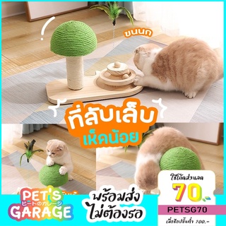 🍄🍒🥝รางบอลไม้เห็ดลับเล็บ ของเล่นแมว ลับเล็บแมว รางบอลแมว [ พร้อมส่ง ]