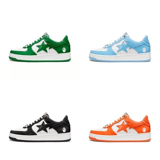 Bape Sta Low Classic รองเท้าผ้าใบลําลองแฟชั่นสําหรับผู้ชาย ผู้หญิง เครื่องหนัง เหมาะกับการเล่นกีฬา