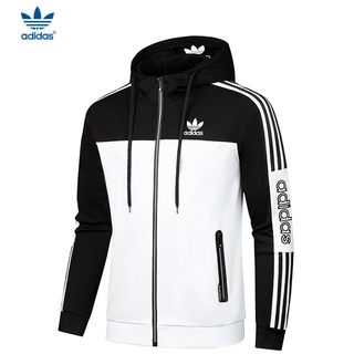 Adidas ของแท้ 100% เสื้อแจ็กเก็ตกันหนาว เสื้อคาร์ดิแกน กันลม ปักลายโลโก้ ทรงหลวม กันน้ํา ระบายอากาศ สําหรับผู้ชาย และผู้หญิง