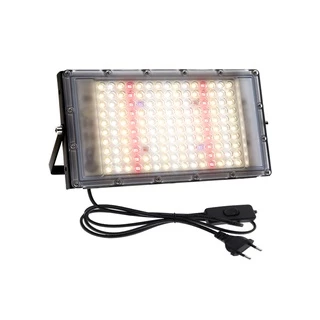 220V Full Spectrum LED Grow Light 50/100W/300W ไฟปลุกต้นไม้ ไฟช่วยต้นไม้ตัวเร็ว แสงขาว มีสวิตช์ปิดเปิด สายไฟยาว1.5M