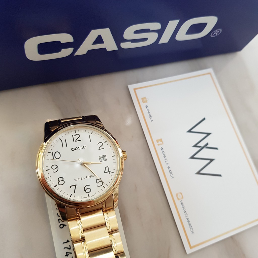 ของแท้ นาฬิกาข้อมือ Casio ผู้ชาย รุ่น MTP-V002 สายสแตนเลส รูปที่ 3