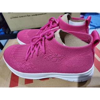 ฟิตฟลอป Fitflop -ใหม่ นำเข้า รองเท้าเพื่อสุขภาพใส่ลอง รุ่น ÜBERKNIT Slip-on High-Top Sneakers Size 36 (US5/UK3/22.5 cm)