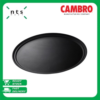 Cambro Non-Skid Tray ถาดเสิร์ฟถาดอาหาร ทรงวงรี (สีดำ) ถาดกันลื่น รุ่น 2700CT-138