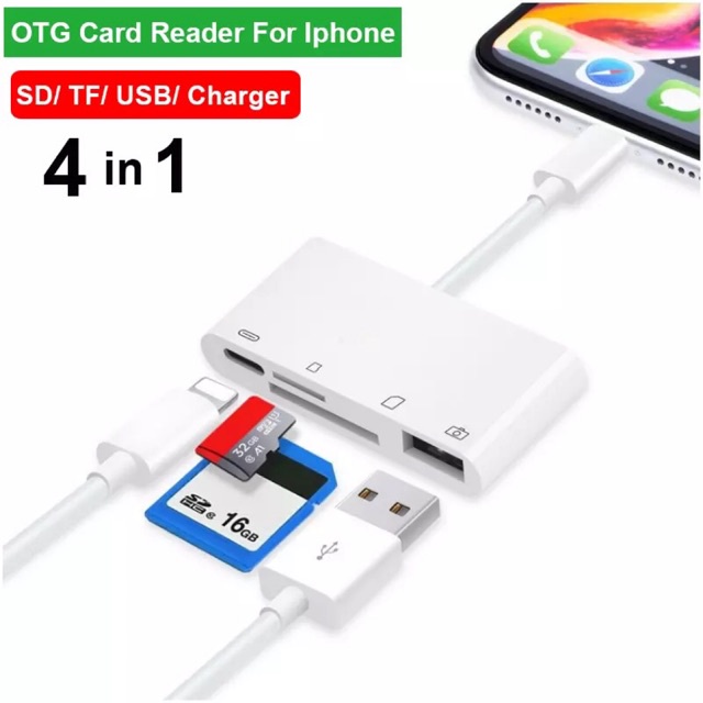 พร้อมส่ง！！ 3.0 USB กล้องสำหรับ IPhone IOS สำหรับ Lightning TO Micro SD TF Card Reader สำหรับ IPhone OTG SD Card พร้อม Ch