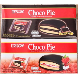 Choco Pie ช็อกโกพาย ขนมพายเคลือบช็อกโกแลต มี 2 รสให้เลือก ขนาด 17 กรัม x 12 ซอง