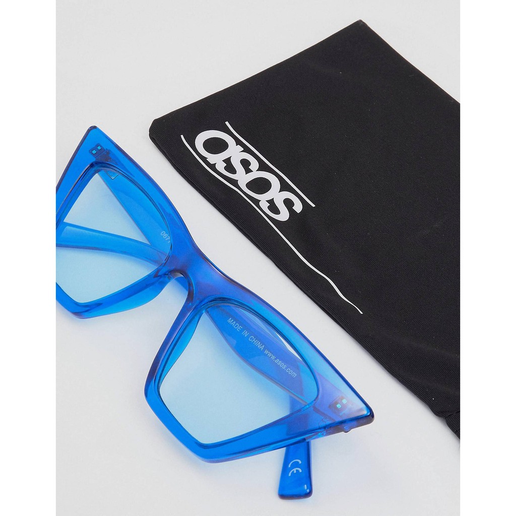 แว่นตา ASOS Cat Eye Fashion Sunglasses With Square Frame | Shopee Thailand