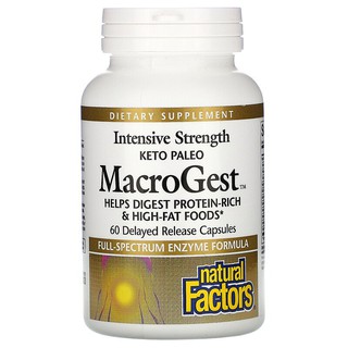 Natural Factors, Keto Paleo MacroGest, 60 Delayed Release Capsules