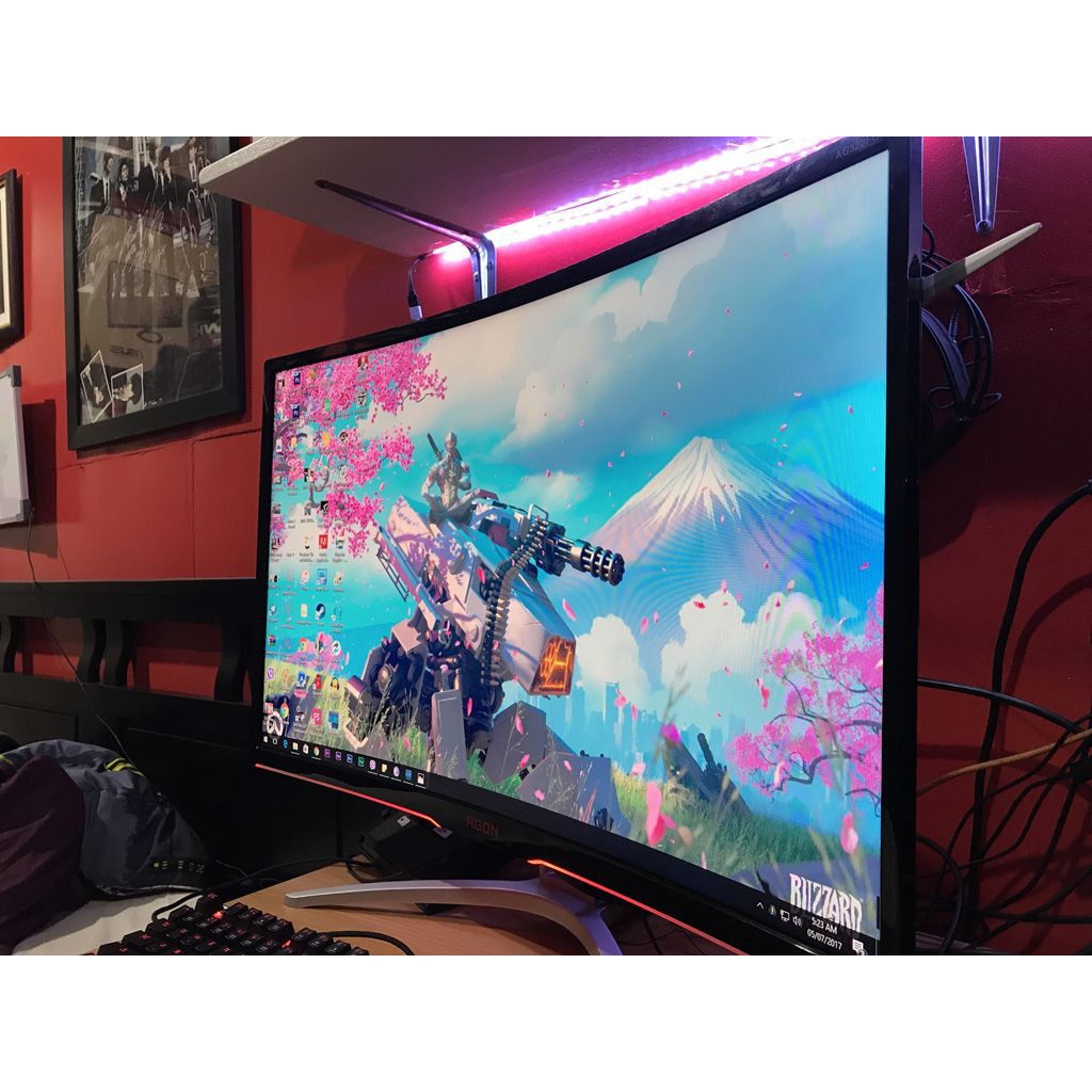 Aoc Agon Ag322fcx 32inch 144hz Curved Monitor Shopee Thailand