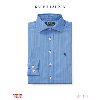 RALPH LAUREN STRIPED COTTON DRESS SHIRT (BOY SIZE)