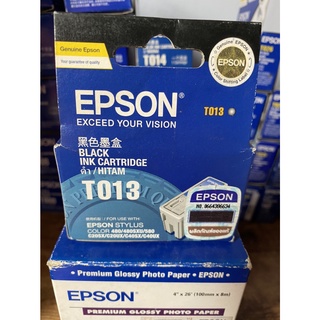 EPSON STYLUS T013 BLACK / T014 COLOR ตลับหมึกอิงค์เจ็ท แท้