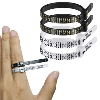 P106 วัดขนาดแหวน ขนาด US คละสีขาวดำ ตัววัด วิธีวัด แหวน A-Z หลวม วิธีแก้ Sizer Ring SP