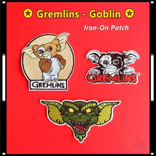 ♚ Gremlins - แผ่นแพทช์รีดผ้า ลาย Goblin ♚ แผ่นแพทช์ รีดติดเสื้อ ลายฟิล์ม แฟชั่นคลาสสิก DIY 1 ชิ้น