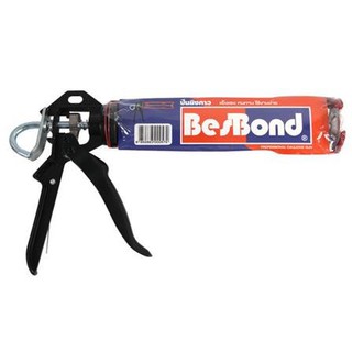 วัสดุก่อสร้าง ปืนยิงซิลิโคนแบบเหล็ก BESBOND 10 นิ้ว สีแดง ใช้สำหรับอุดรอยรั่ว แตกร้าว งานก่อสร้างต่างๆ