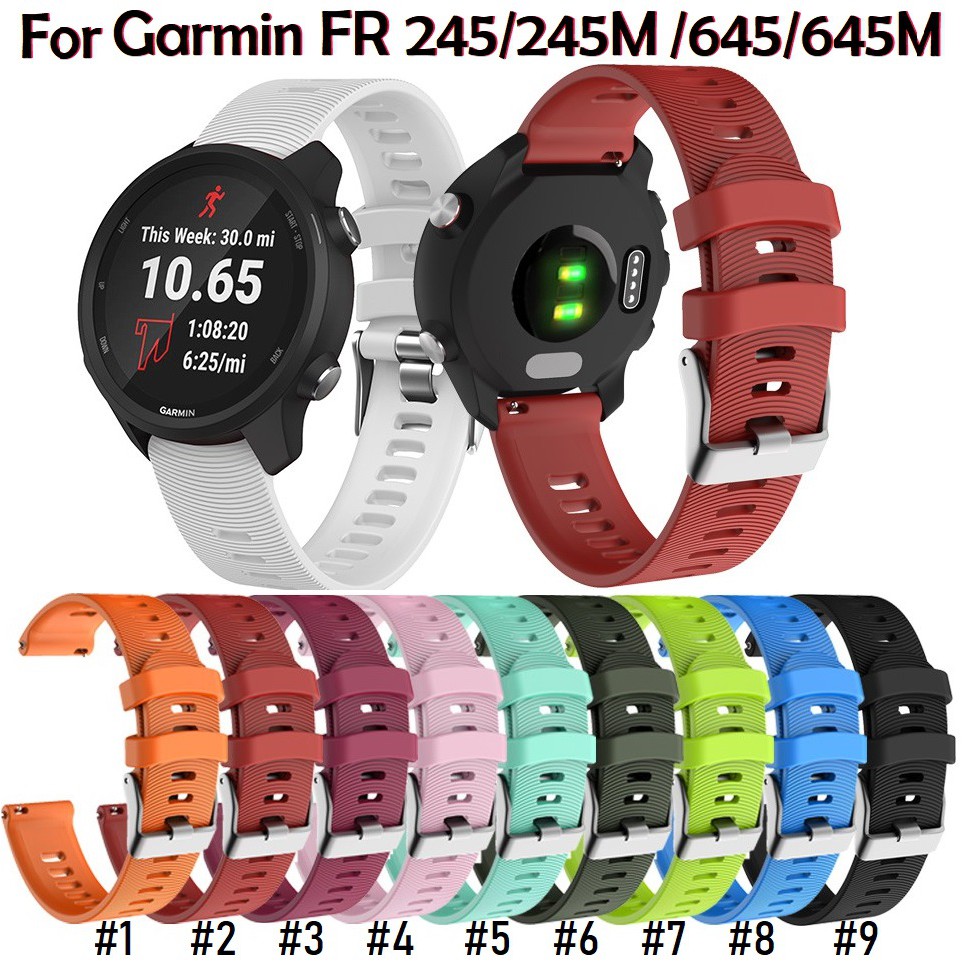 สายนาฬิกาข้อมือ สำหรับ Garmin Forerunner 245 / 245M / 645 Music / FR245 / FR245M / Samsung Galaxy Ac