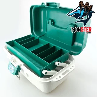 กล่องอเนกประสงค์เลเซอร์ 2 ชั้น Laser Tackle Box E-1 กล่องใส่อุปกรณ์ตกปลา