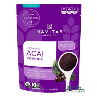 Navitas Acai powder ผงอาซาอิ เบอร์รี่ 113g. Superfood Organic ของแท้ นำเข้า NON GMO