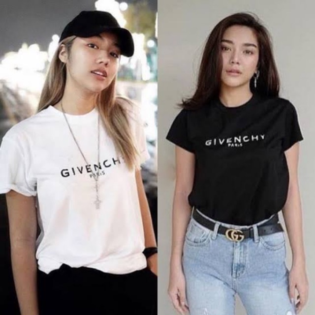 เสื้อยืดสกรีนแบรนด์ จีวองจี้ givenchyyy เสื้อใส่สบาย ผ้า Cotton100% ส่งทั่วไทยจ้า