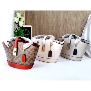 ของแท้100%พร้อมส่งที่ไทย👜COACH LANE BUCKET BAG C8597/C8212