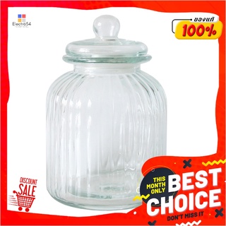 โหลแก้วริ้วตรงฝาแก้ว 3500 มล.STRIP JAR 3500ML. 1X1