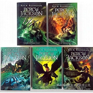 หนังสือชุด Percy Jackson 5 เล่ม วรรณกรรมแฟนตาซี วรรณกรรมเยาวชน หนังสือภาษาอังกฤษ