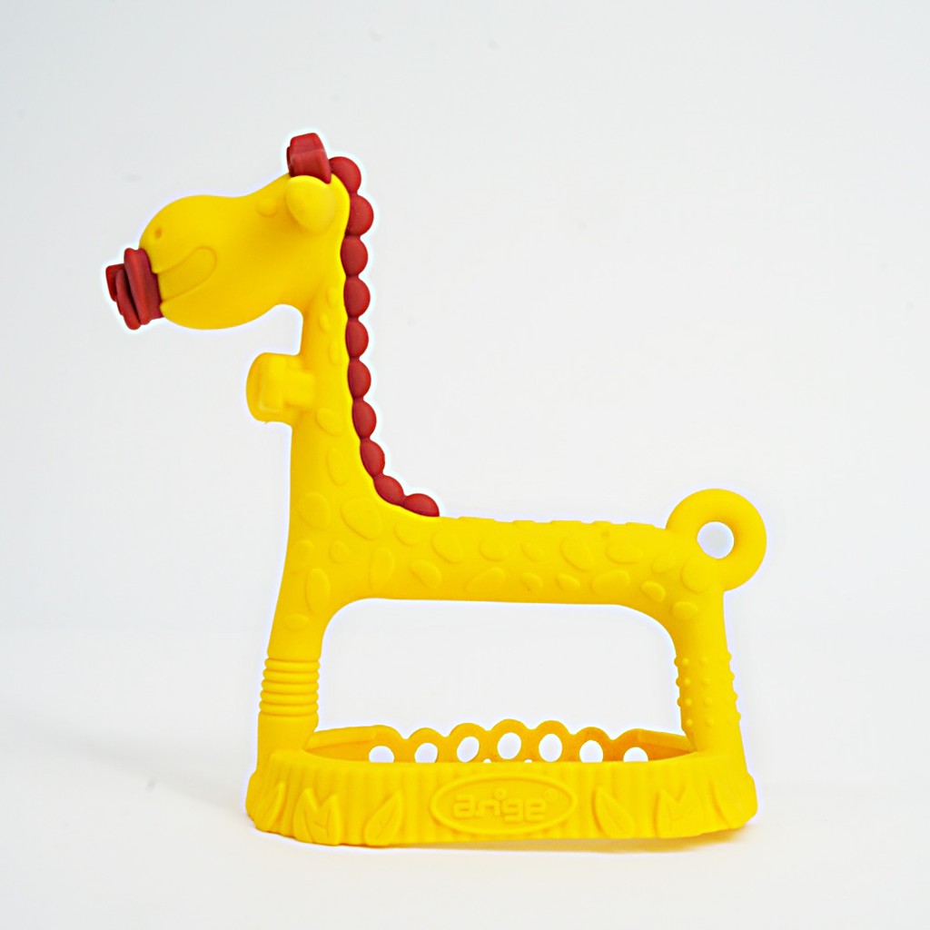 ยางกัดเด็ก ยางกัดอังจู ยางกัดคล้องมือยีราฟแบบ3D (3D Giraffe Bracelet Teether)ยางกัดเสริมพัฒนาการจากเกาหลี แท้ (มี มอก.)