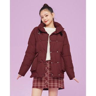 La Chapelle Winter tooling stand-collar bread coat cotton jacket women 2020 new Korean cotton-padded