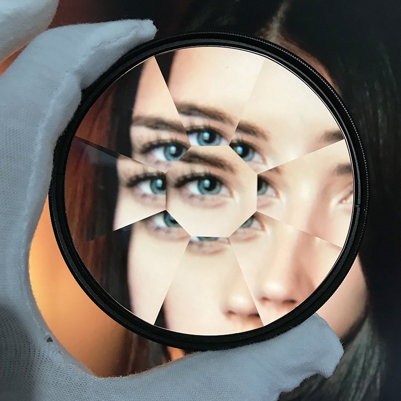 Camera Filter Accessories Repeat Multiple Colorful Image Glass Prism