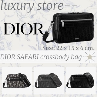 ดิออร์   DIOR  SAFARI กระเป๋าสะพายข้าง/กระเป๋าสะพายข้างผู้ชาย/กระเป๋าสะพายข้าง/กระเป๋าสะพายข้าง/กระเป๋าสะพายข้าง