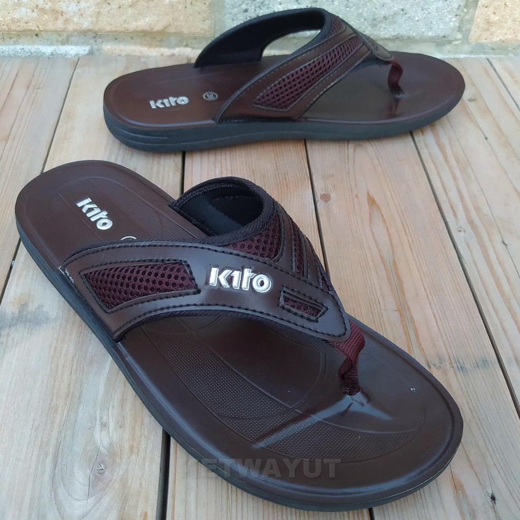 รองเท้าแตะผู้ชาย แบบสวม รองเท้าแตะหูหนีบ kito AJ1M