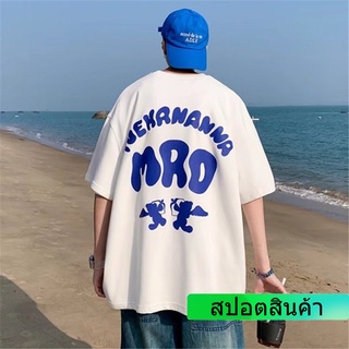 เสื้อยืดแขนสั้นลําลอง พิมพ์ลายการ์ตูนตัวอักษร เข้ากับทุกการแต่งกาย แฟชั่นฤดูร้อน สไตล์สตรีท สําหรับผู้ชาย และผู้หญิง