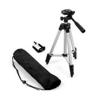 TF tripod ขาตั้งกล้อง 3 ขา รุ่น 3110 (สีดำ) ฟรี หัวต่อสำหรับมือถือ