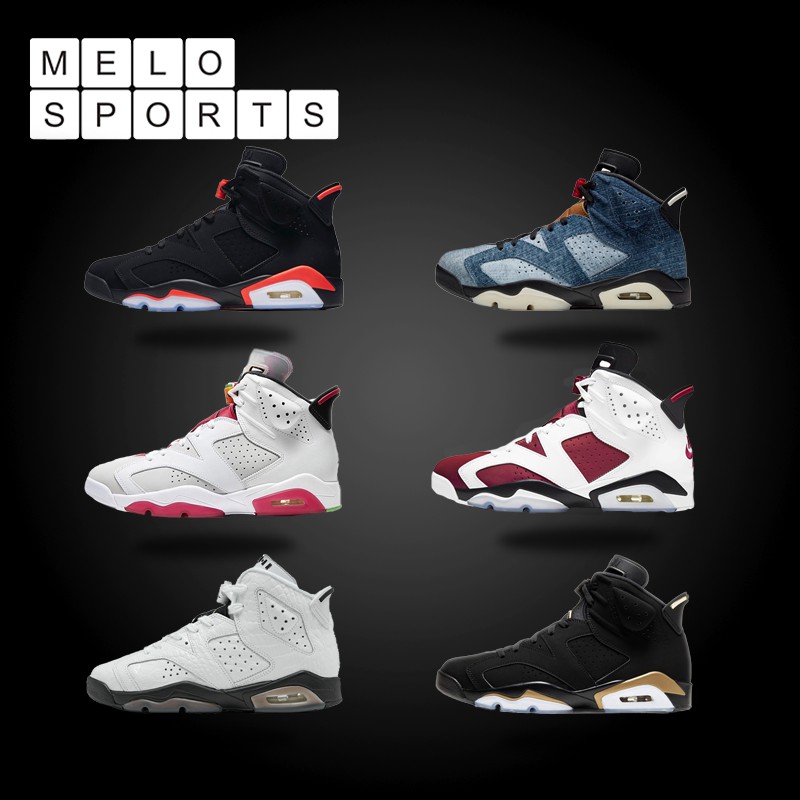 aj6 black red