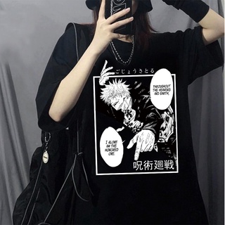 🌟​พร้อมส่ง​🌟 อะนิเมะ Jujutsu Kaisen เสื้อยืดผู้ชายแขนสั้นมังงะกราฟิก Tshirt Satoru Gojo Tee ท็อปส์ซูเสื้อผ้า 560